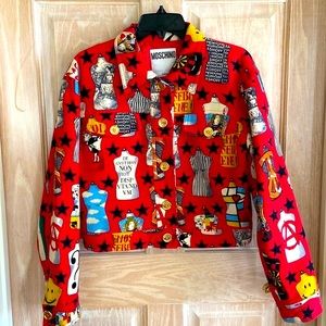 Moschino Jeans “No To Racism” Vintage 90s Bomber Jacket